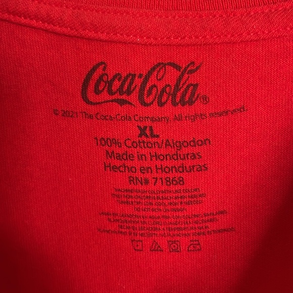 Coca Cola red short sleeve t shirt men’s size XL - Picture 3 of 6